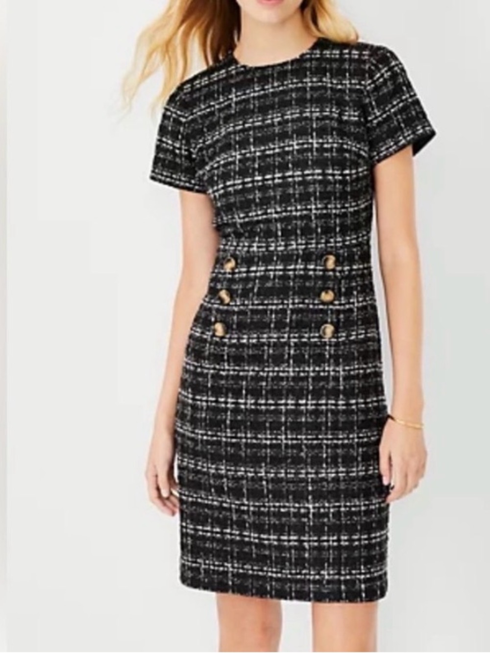 Ann Taylor tweed sheath dress